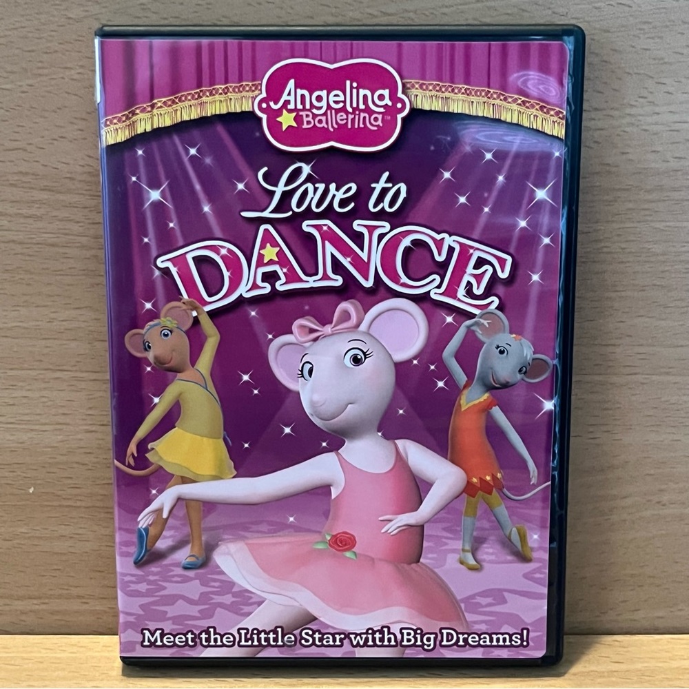 Angelina Ballerina Love to Dance DVD Over 1 Hour Cartoons + Bonus Features HIT